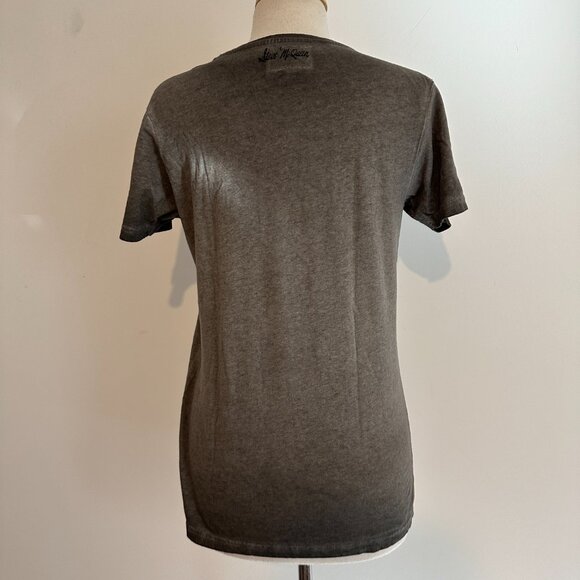 Hero Seven Steve McQueen Tee Shirt Sz Small Gray Graphic Motorcycle Actor - Picture 7 of 10